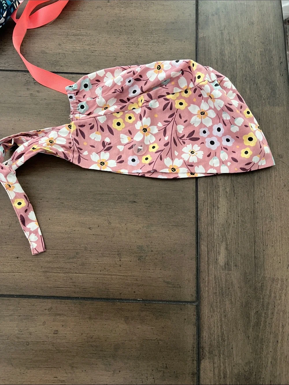 Floral Cotton Tie-Back Scrub Caps - Assorted Colors